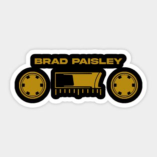 60s cassette with text Brad Paisley Sticker